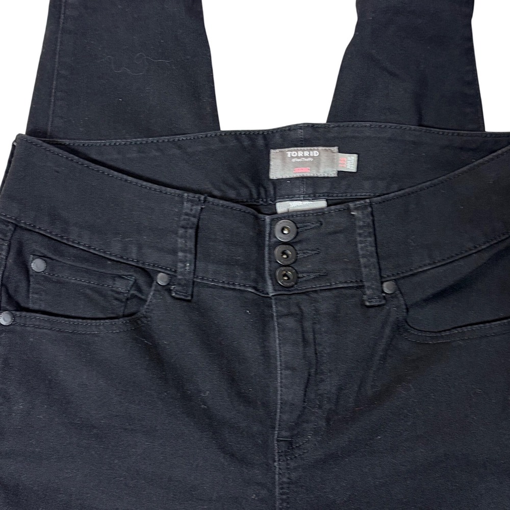 Torrid Jegging 12S Black Super Soft High Rise Triple Button Fly Skinny Jeans
